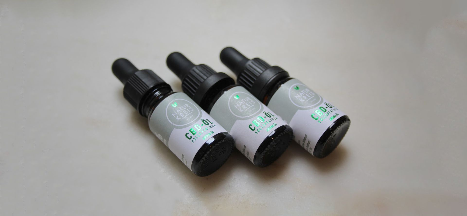 Bottles Of CBD Oil For Plantar Fasciitis.