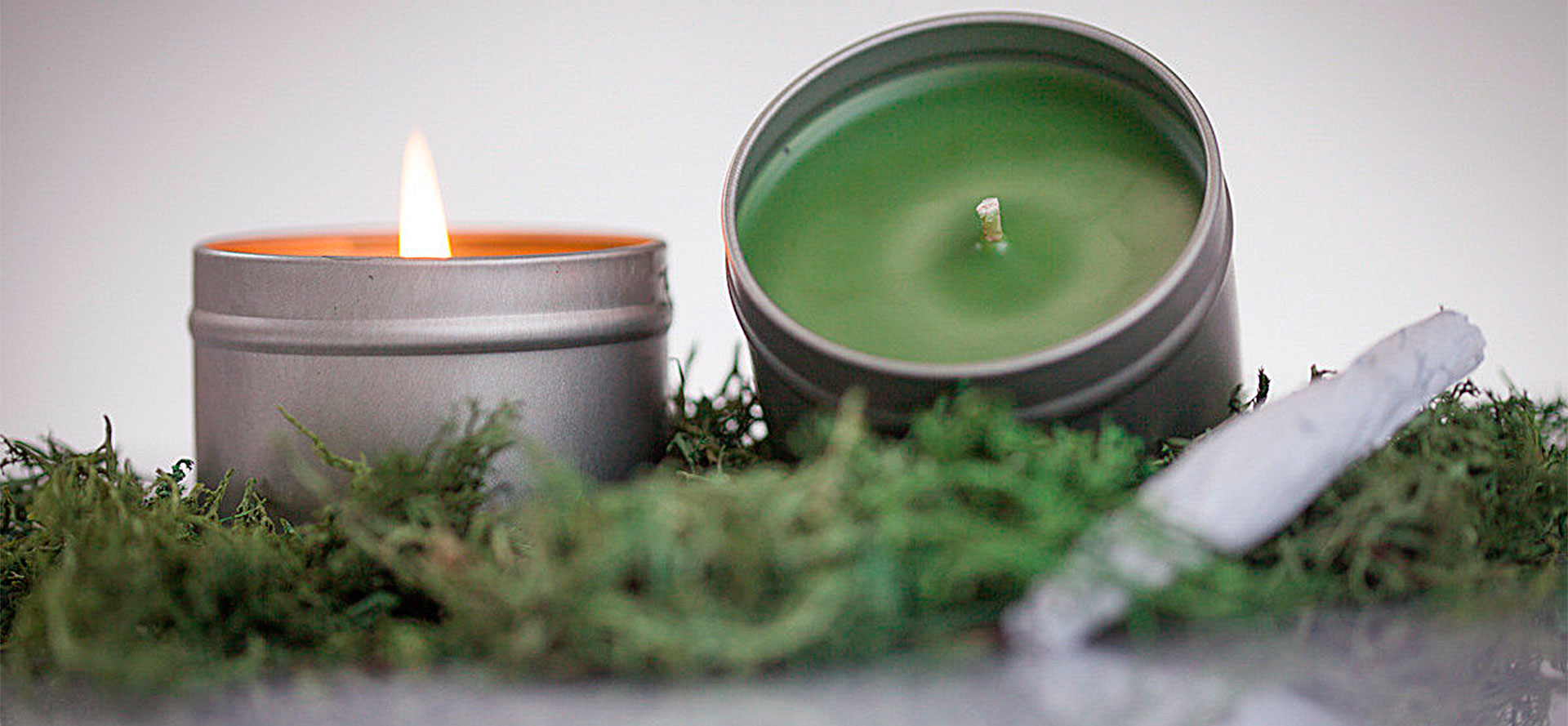 Green CBD Candles.