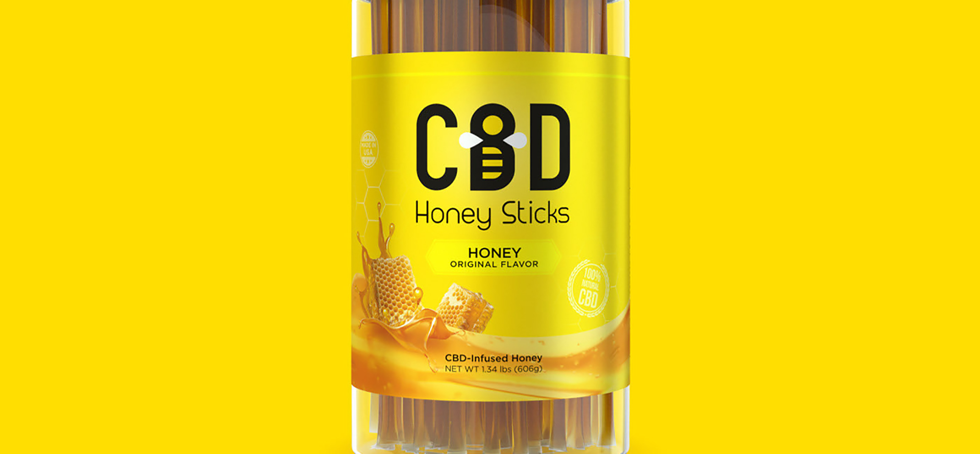 CBD Honey Sticks Original Flavor.