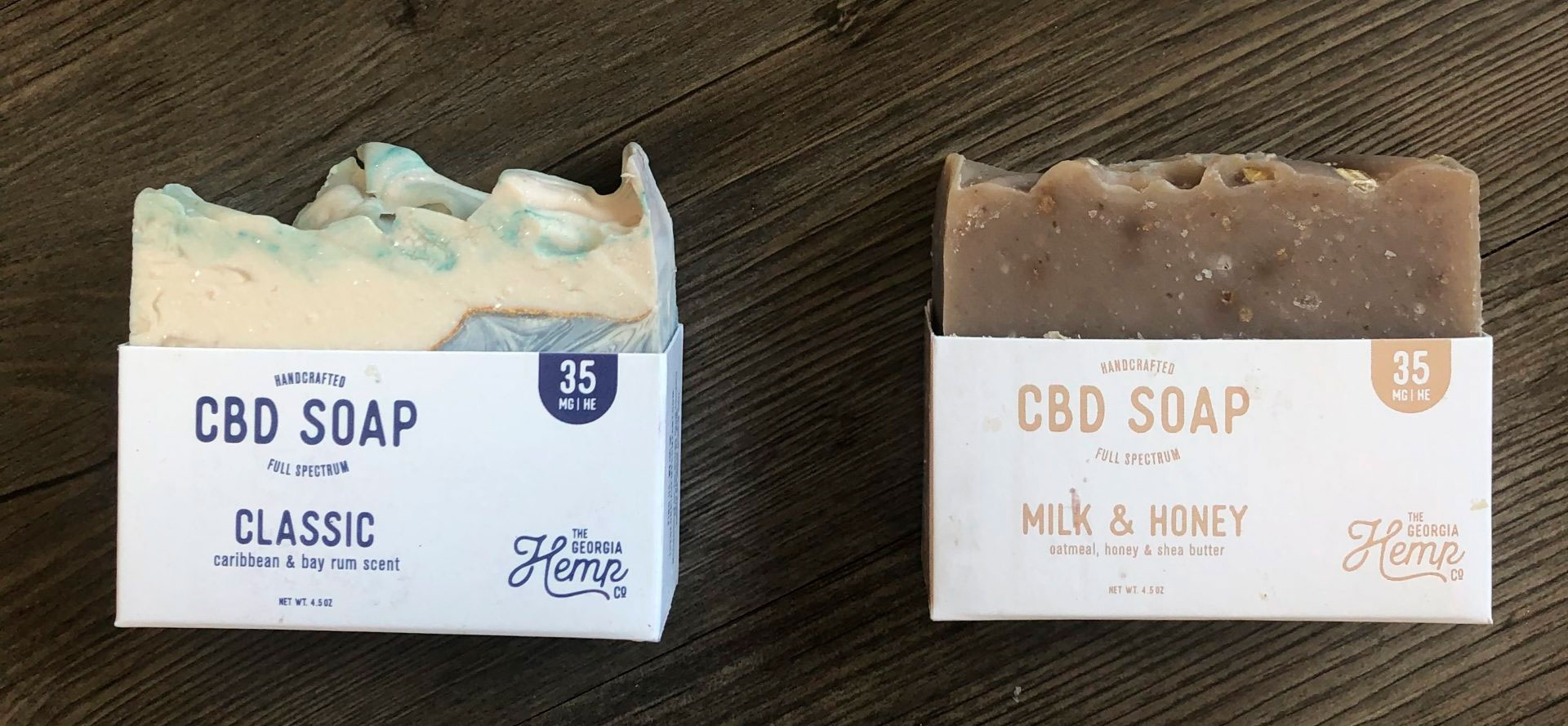 Two CBD soaps.