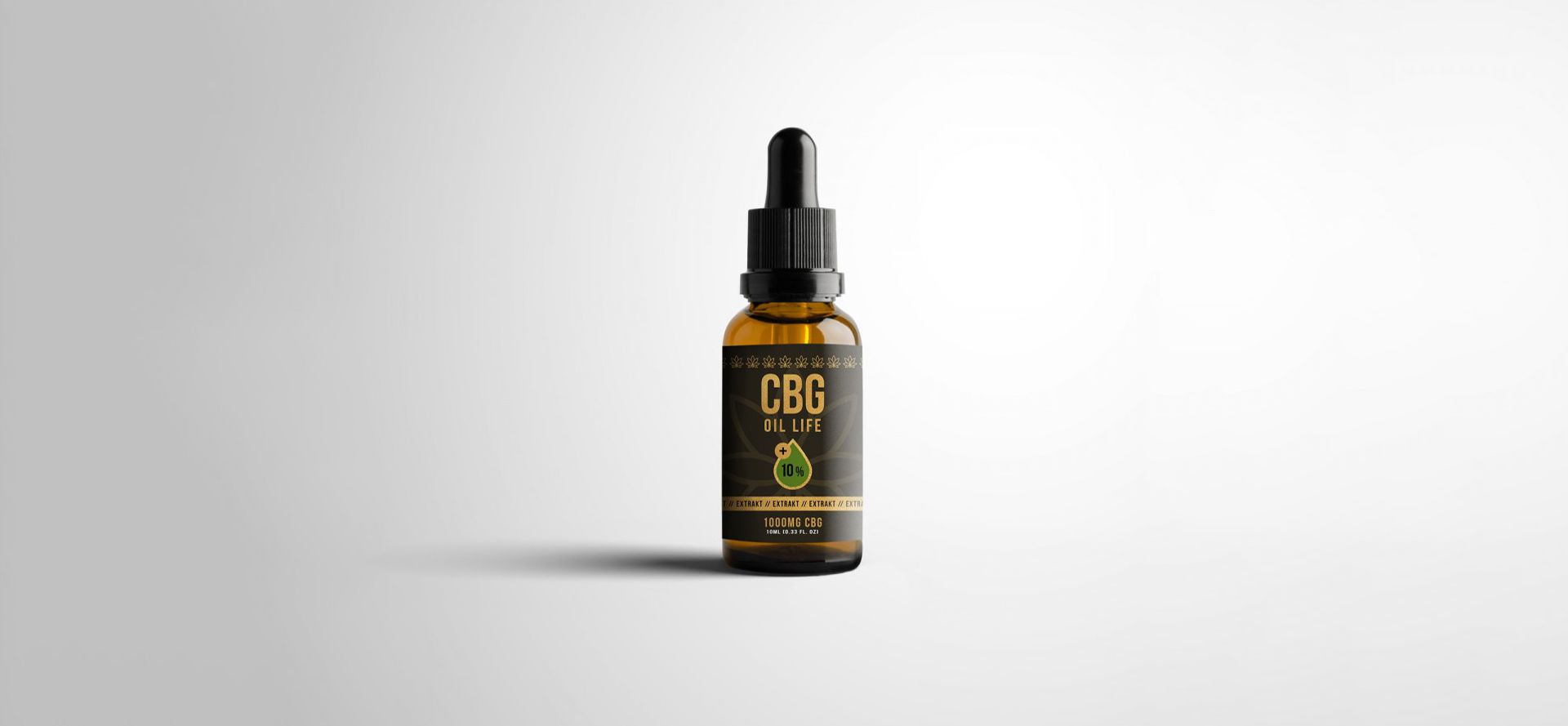 CBG oil bottle.