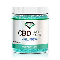 CBD Beauty Product bath salt.
