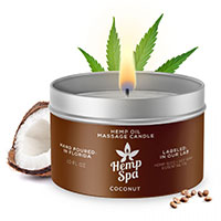 Hemp Spa Hemp Oil Massage Candle - Coconut.