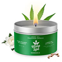 Hemp Spa Hemp Oil Massage Candle - Gardenia.
