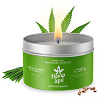 Hemp Spa Hemp Oil Massage Candle - Lemongrass.