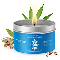 Hemp Spa Hemp Oil Massage Candle - Mint.
