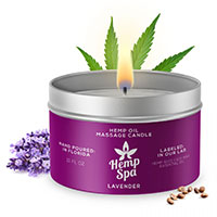 Hemp Spa Hemp Oil Massage Candle - Lavender.