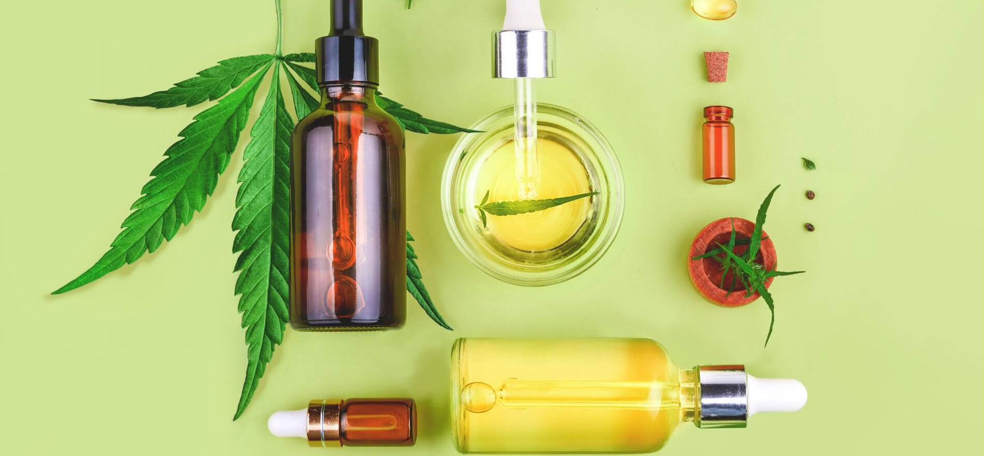 How to make cbd oil bottles and leaf.