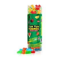Yum Yum Gummies 250mg - CBD Infused Gummy Bears.